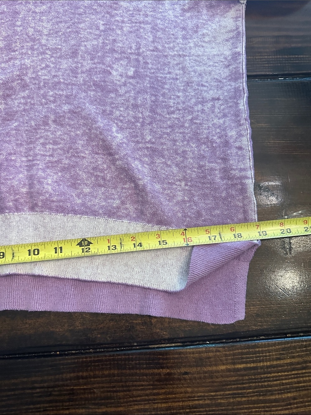 Sundance Samantha Lilac V-Neck casual 100% cotton hi lo Large sweater - Picture 11 of 14